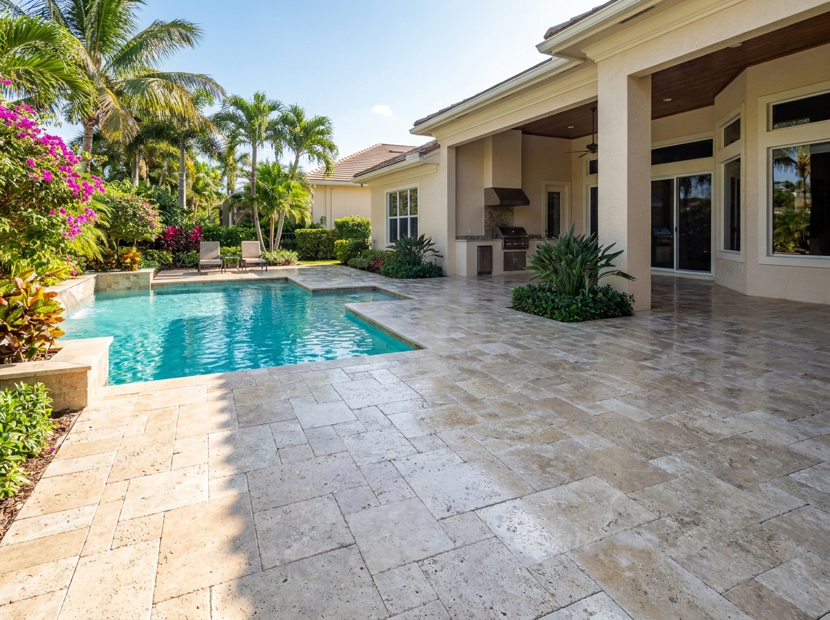 Pool deck cleaning